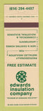 Matchbook Cover - Edwards Insulation Columbus? OH