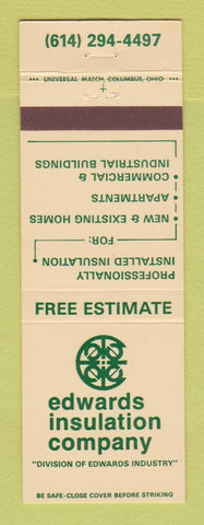 Matchbook Cover - Edwards Insulation Columbus? OH