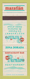 Matchbook Cover - Paraiso Restaurant Mazatlan Mexico