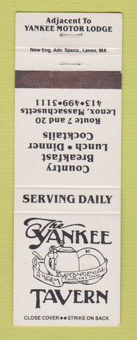 Matchbook Cover - Yankee Tavern Lenox MA