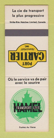 Matchbook Cover - Hamel Transport Trucking QC SAMPLE