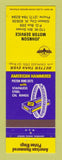 Matchbook Cover - American Hammered Piston Rings Johnson Motor Gibson City IL