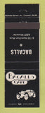 Matchbook Cover - Bacalls Cafe Wooster OH