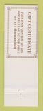 Matchbook Cover - Heidelberg Restaurant Alexandria VA