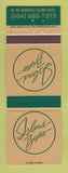 Matchbook Cover - Island Bistro Granville Island Hotel Vancouver BC