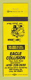 Matchbook Cover - Eagle Collision Auto Body Lima OH