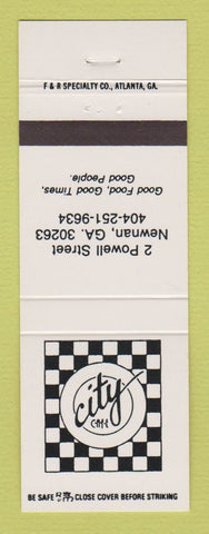 Matchbook Cover - City Cafe Newnan GA