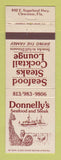 Matchbook Cover - Sonnelly's Seafood Steak Clewiston FL