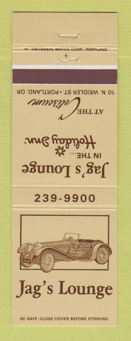 Matchbook Cover - Jag's Lounge Holiday Inn Portland OR