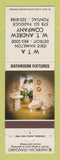 Matchbook Cover - American Standard Bathroom Fixtures WTA Pontiac Detroit MI
