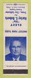 Matchbook Cover - Chip Harley Roberts Tax Collectors Election Fresno CA 1966