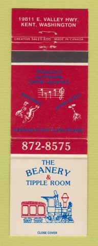 Matchbook Cover - The Beanery Tipple Room Kent WA