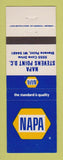 Matchbook Cover - NAPA Auto Parts Stevens Point WI
