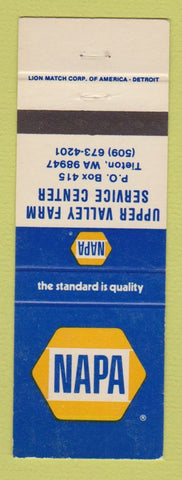 Matchbook Cover - NAPA Auto Parts Upper Valley Farm Tieton WA