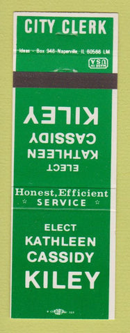 Matchbook Cover - Kathleen Cassidy Kiley City Clerk Election