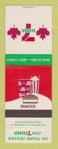 Matchbook Cover - 7-11 Stores Thank Heaven Canada