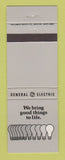 Matchbook Cover - General Electric GE