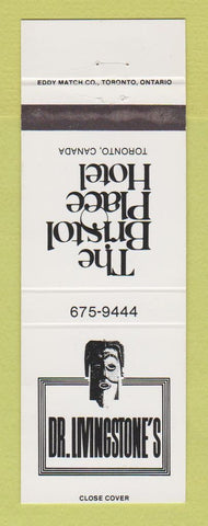 Matchbook Cover - Bristol Place Hotel Toronto ON Dr Livingstone's
