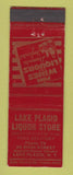 Matchbook Cover - Lake Placid Liquor Store NY RED