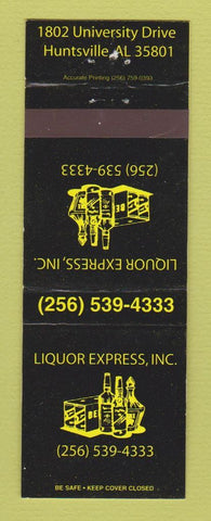 Matchbook Cover - Liquor Express Huntsville AL