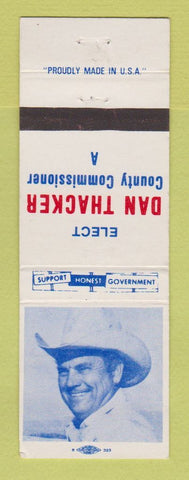 Matchbook Cover - Dan Thacker County Commissioner Election