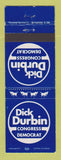 Matchbook Cover - Dick Durban Congress Election
