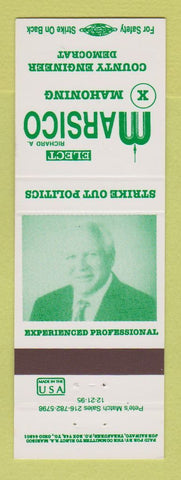 Matchbook Cover - Richard Marsico Mahoning Engineer Election OH
