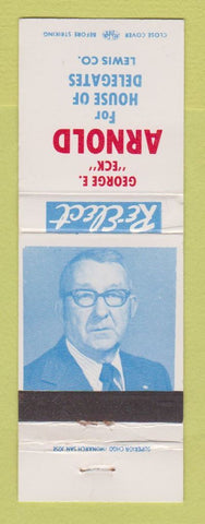 Matchbook Cover - George Arnold House of Delegates Lewis County WEAR