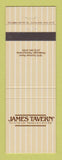 Matchbook Cover - James Tavern Pittsburgh PA