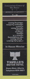 Matchbook Cover - Travellers Motor Hotel Peace River AB