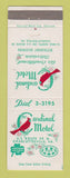 Matchbook Cover - Cardinal Motel Charlottesville VA