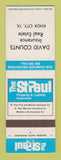 Matchbook Cover - St Paul Insurance David Counts Real Estate Knox City TX