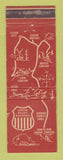 Matchbook Cover - Union Pacific Railroad Utah Parks Cedar City UT WEAR