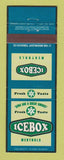 Matchbook Cover - Icebox Menthol Cigarettes