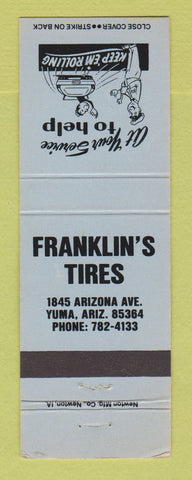 Matchbook Cover - Franklin's Tires Yuma AZ