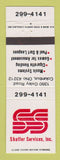 Matchbook Cover - Scaffer Services Vending billiards Columbus OH