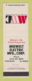 Matchbook Cover - Midwest Electric Corp Chicago IL