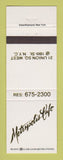 Matchbook Cover - Metropolis Cafe New York City