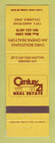 Matchbook Cover - Century 21 Real Estate Chris Bouzounis Jim Owens Columbus OH