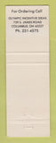 Matchbook Cover - Century 21 Real Estate Chris Bouzounis Jim Owens Columbus OH