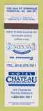 Matchbook Cover - Hotel Chateau Roberval QZ L'Arbordage Restaurant