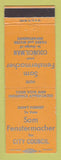 Matchbook Cover - Sam Fenstermacher for City Council