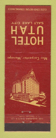 Matchbook Cover - Hotel Utah Salt Lake City UT