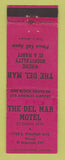 Matchbook Cover - Del Mar Motel El Segundo CA Los Angeles