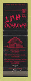 Matchbook Cover - Bamboo Hut Belmont Center East Lexington MA  WORN