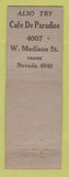 Matchbook Cover - Hoe Sai Gai Chinese Restaurant Chicago IL WEAR