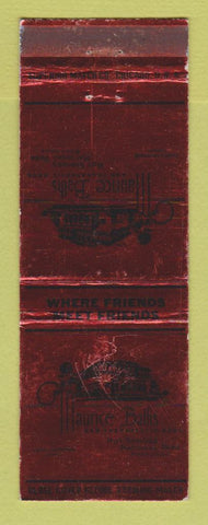 Matchbook Cover - Maurice Baths Hot Springs National Park AR WEAR