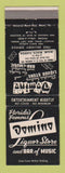 Matchbook Cover - Domino Liquor Store Miami Beach FL Bar WEAR