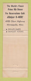 Matchbook Cover - White House Restaurant Minneapolis MN Liquor Store