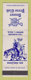 Matchbook Cover - Denver Press Club Colorado